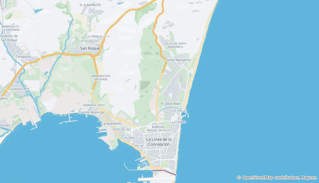 Mapa La Línea de la Concepción