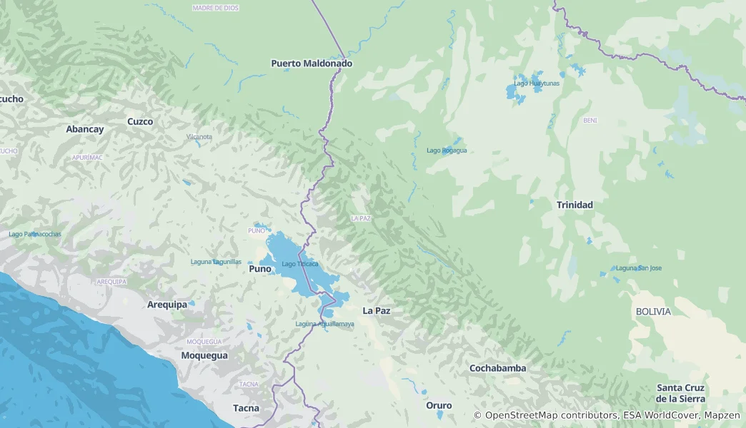 Mappa di La Paz