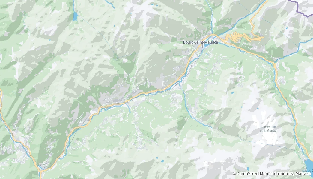 Map of La Plagne Tarentaise