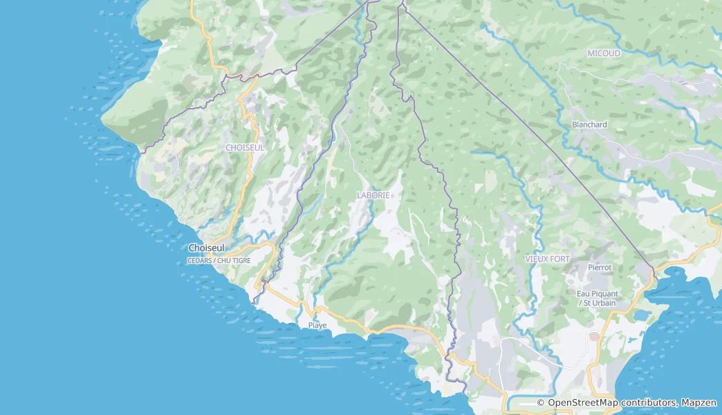 Map of Laborie Quarter