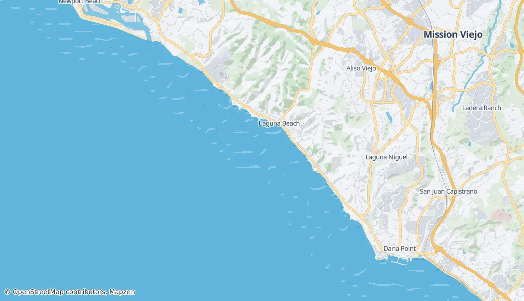 Laguna Beach – Mapa