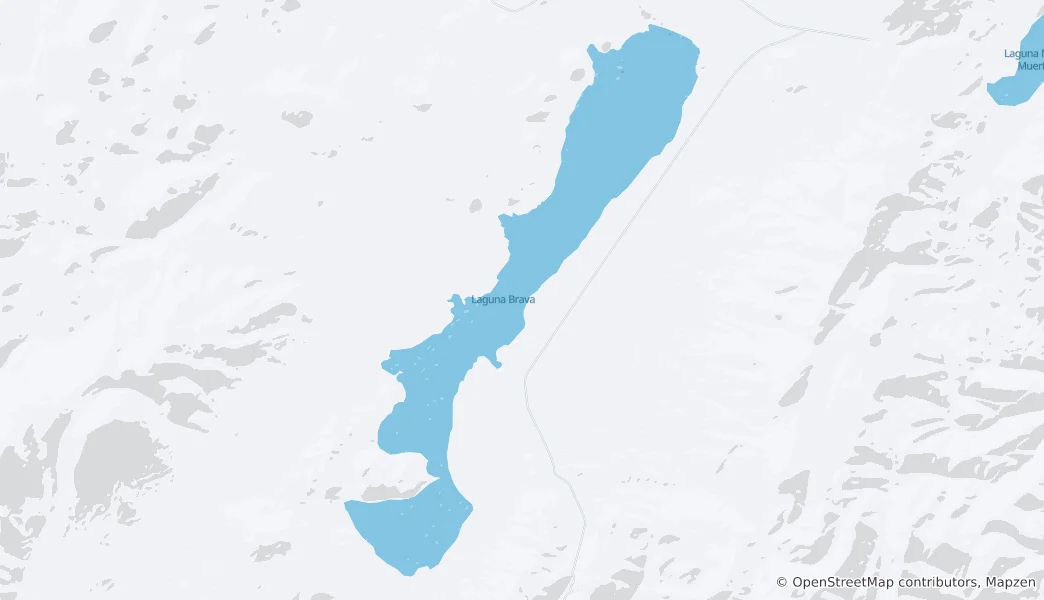 Mapa Laguna Brava