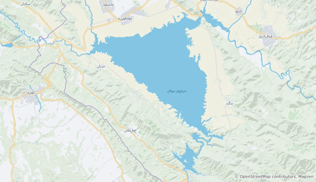 Mappa di Lake Dukan