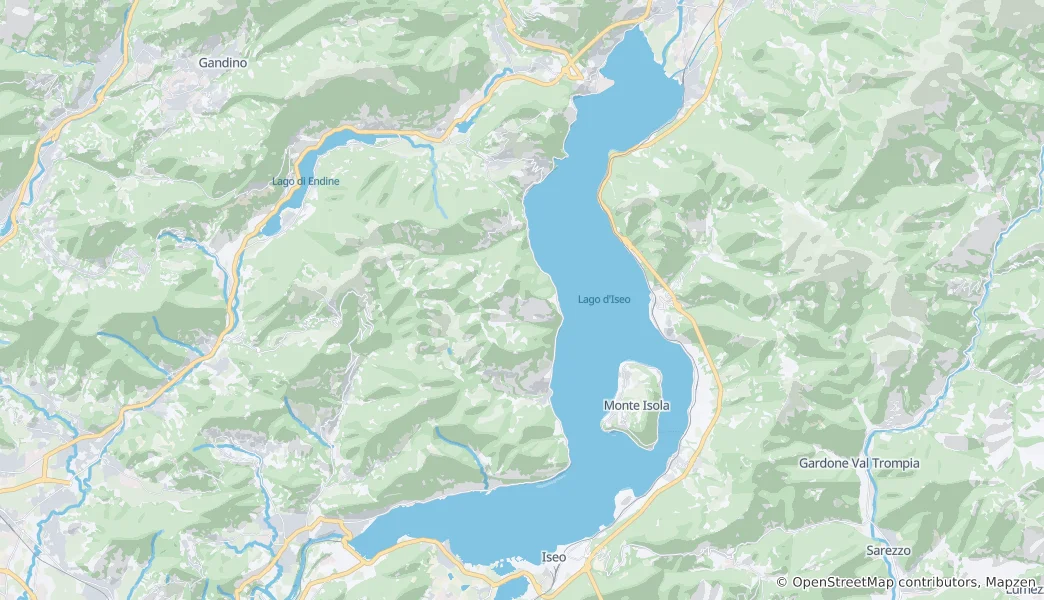 Mapa Iseo