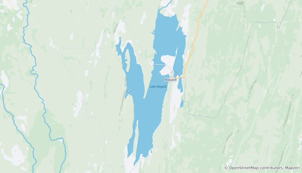 Mappa di Lake Magadi