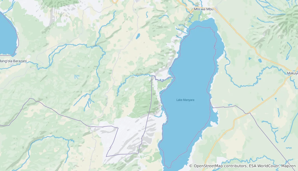 Mappa di Parco nazionale del lago Manyara