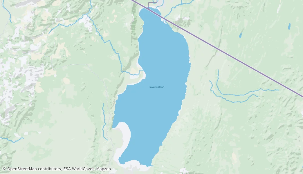 Lake Natron — 地图