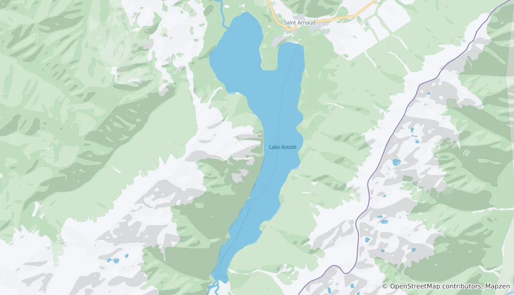 Mapa Lake Rotoiti