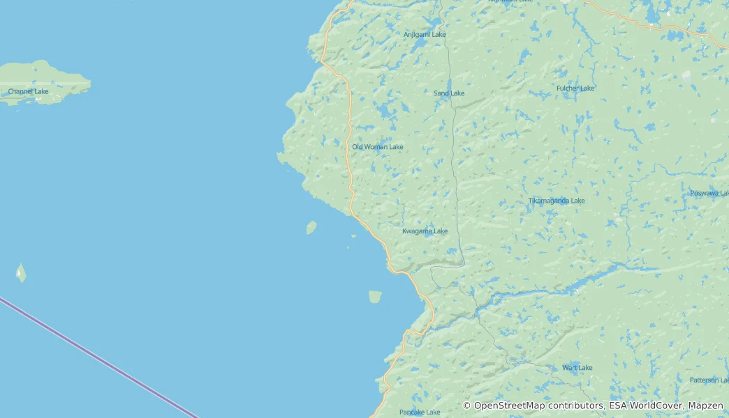 Mappa di Lake Superior Provincial Park