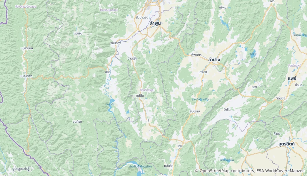 Mapa de Lamphun