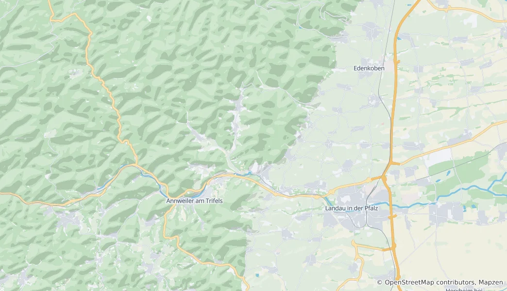 Mapa Landau in der Pfalz