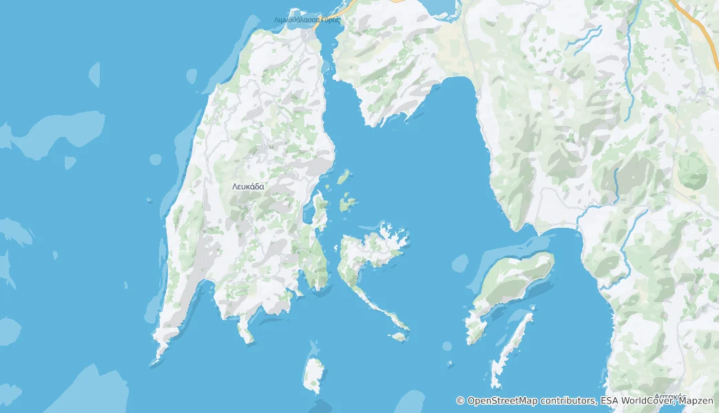 Mapa De Lefkada