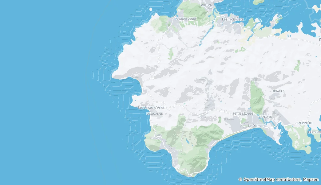 Mapa Les Anses-d'Arlet