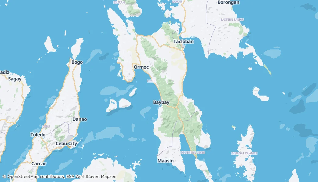 Leyte — Mappa