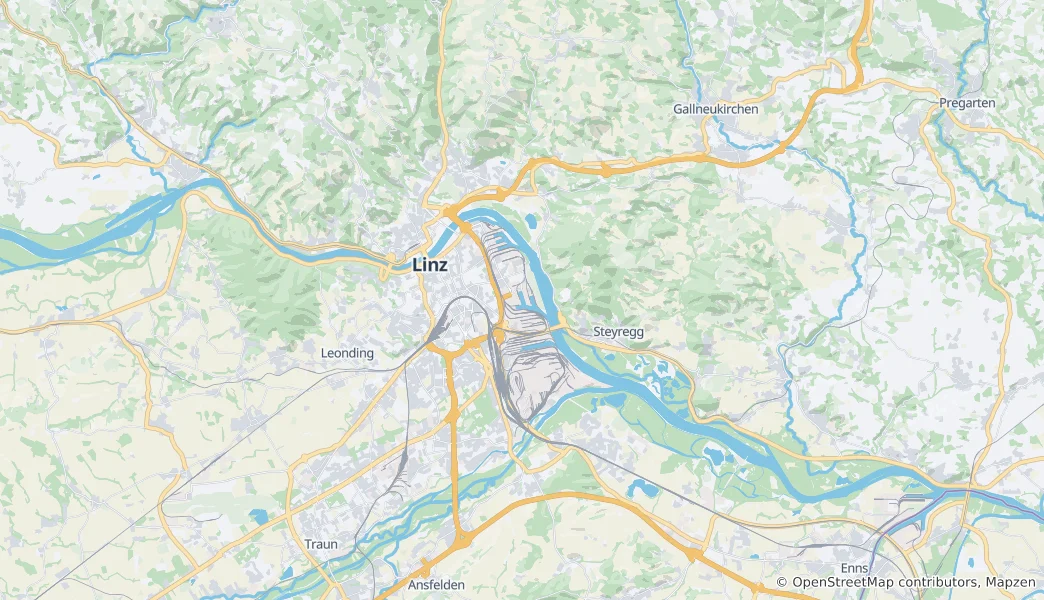Mapa Linz