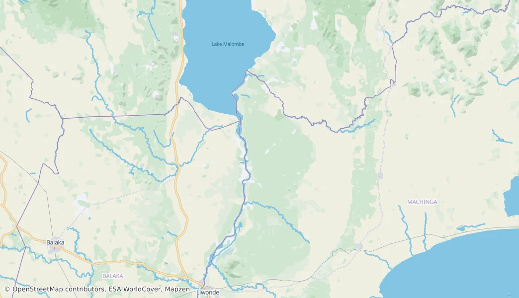 Liwonde National Park — Map