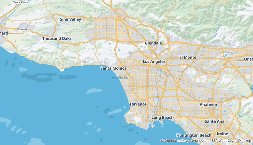 Map of Los Angeles