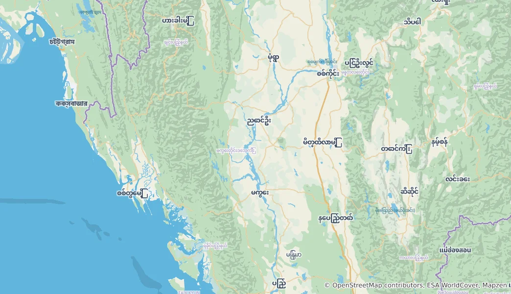 Map of Magway Region