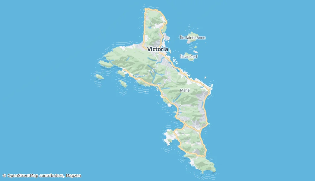 Mahé — Map