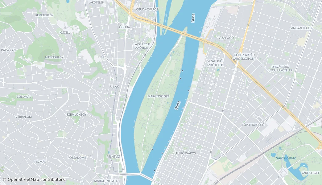 Margit-sziget – Mapa