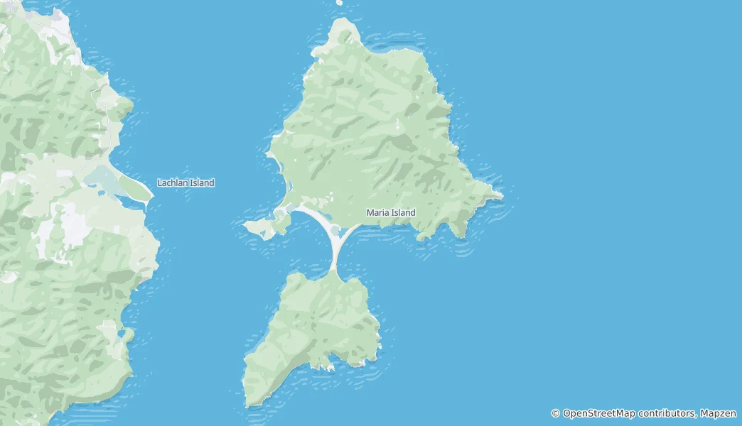 Karte von Maria Island
