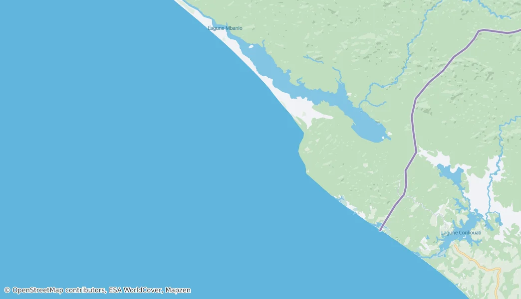 Mayumba National Park — Map