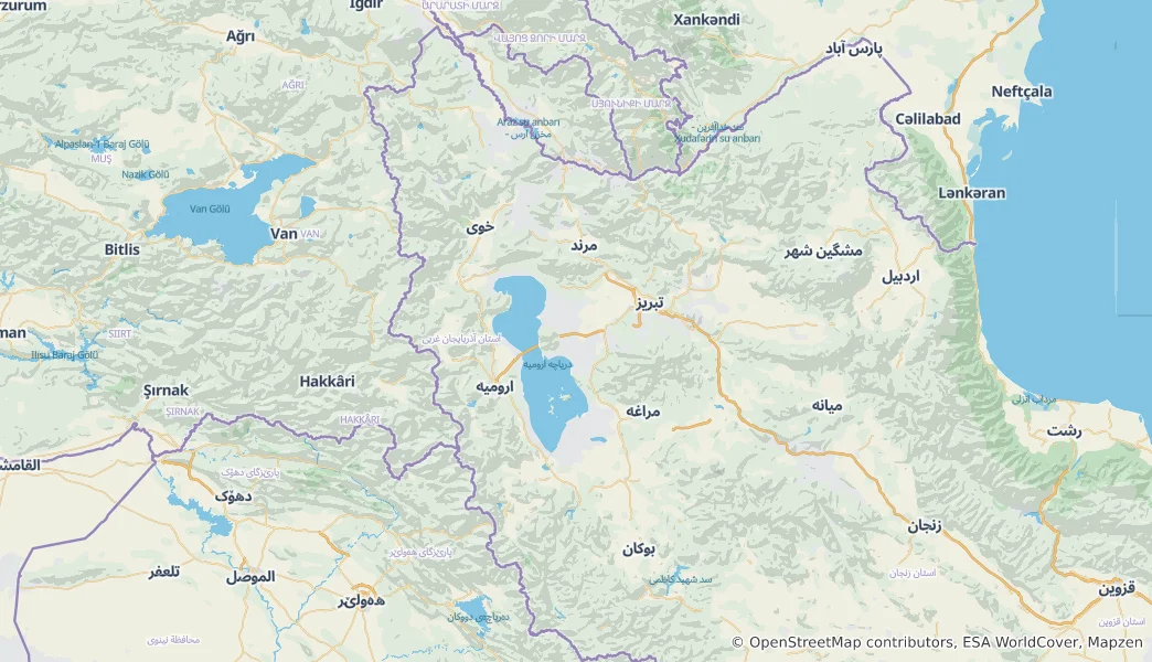 Map of West Azarbaijan Province