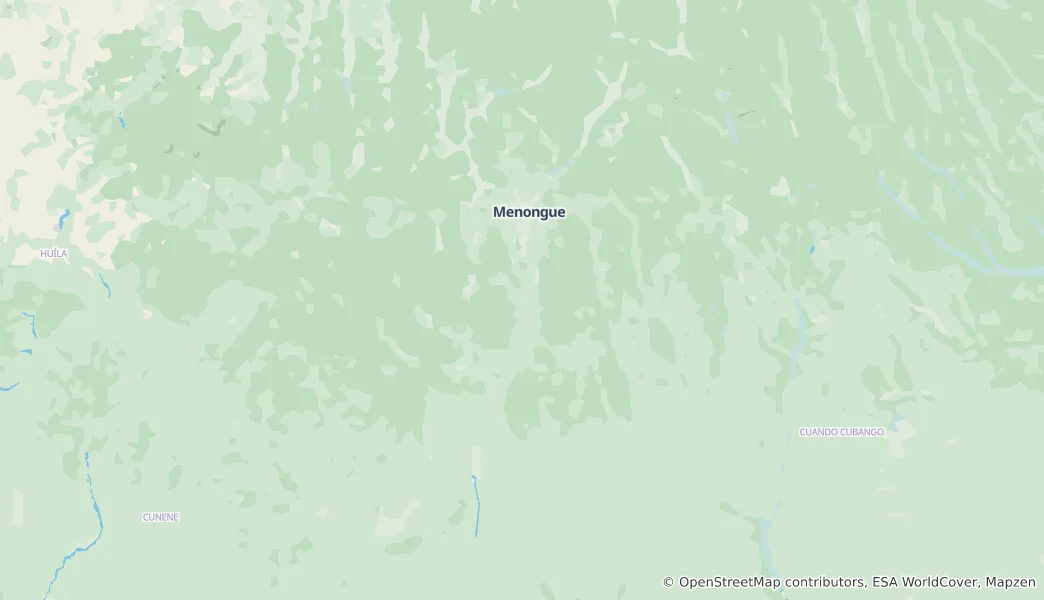 Carte de Menongue