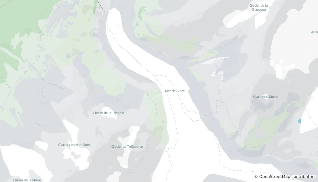 Mapa Mer de Glace