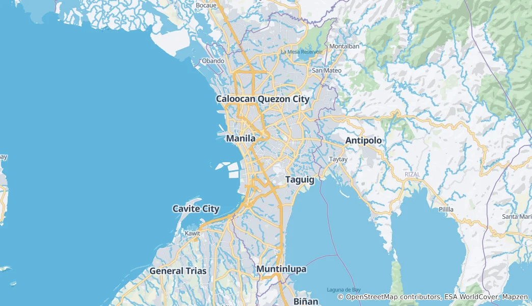 Térkép: Metro Manila