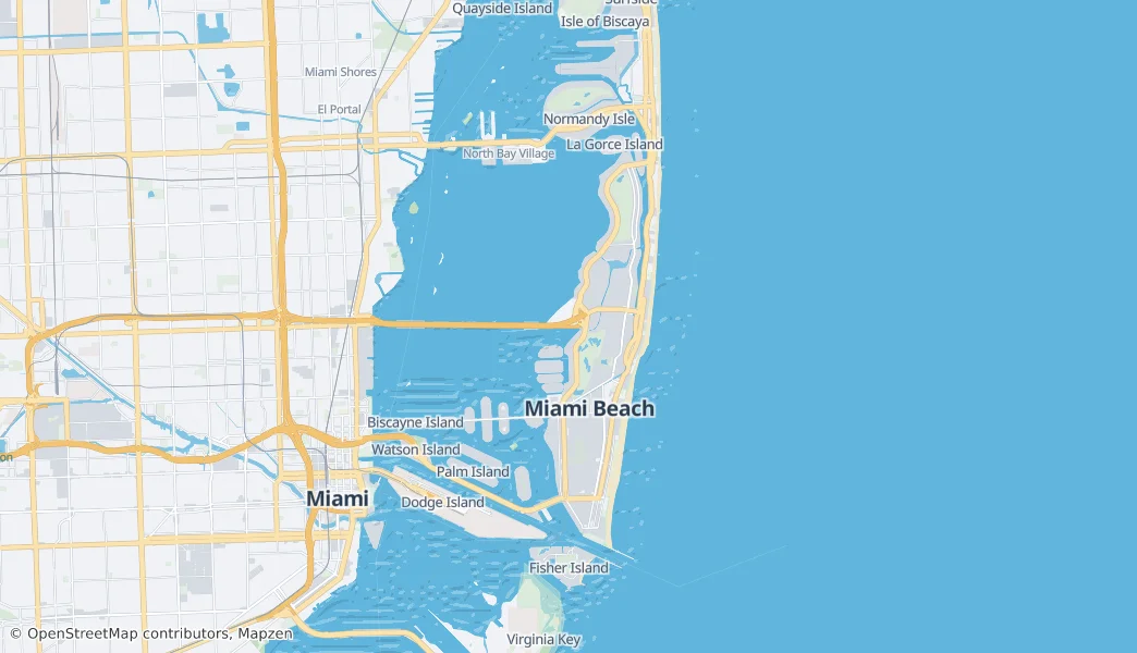 Miami Beach — Mapa