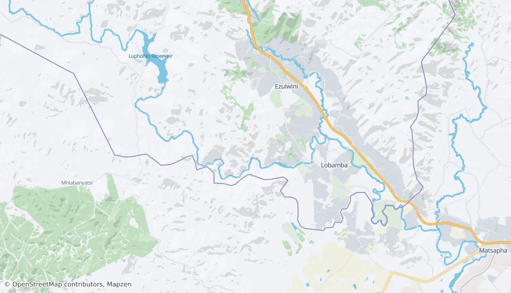 Mlilwane Wildlife Sanctuary — Map