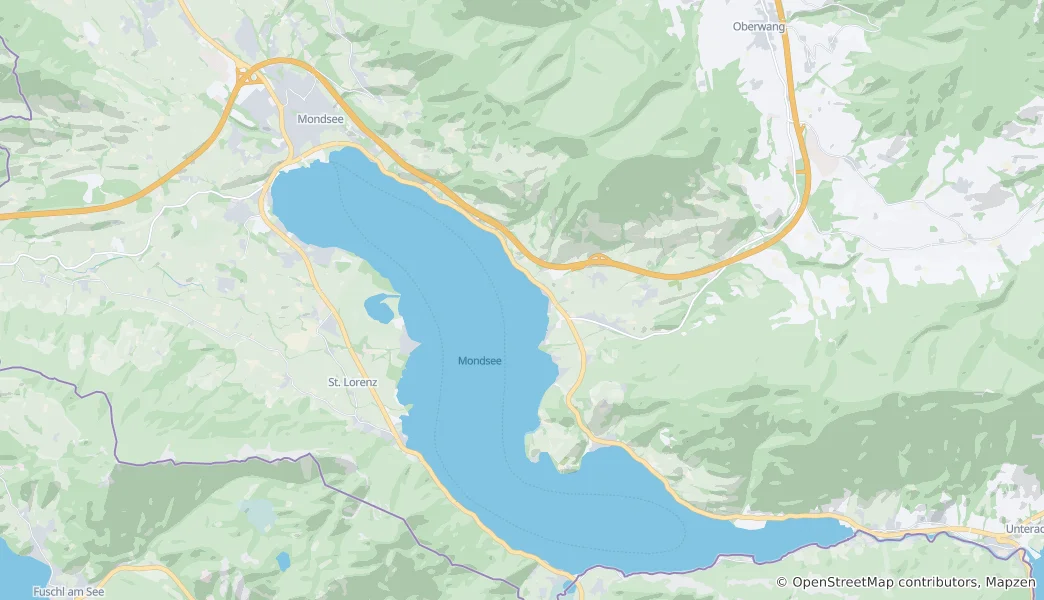 Karte von Mondsee
