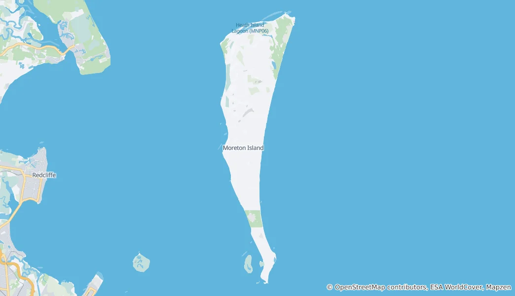 Mappa di Isola di Moreton