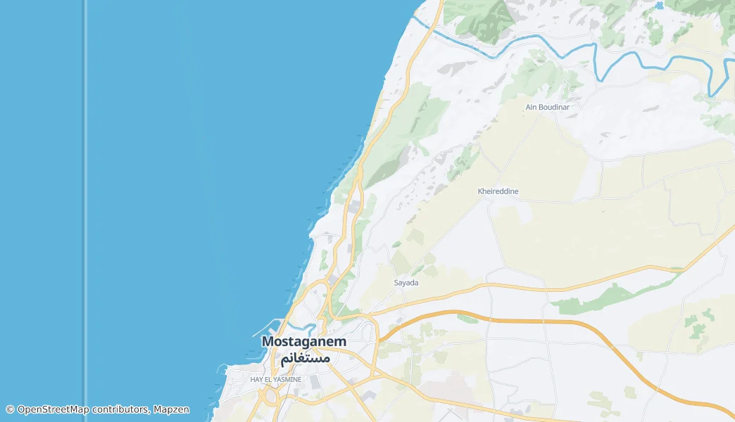 Mostaganem — Mapa