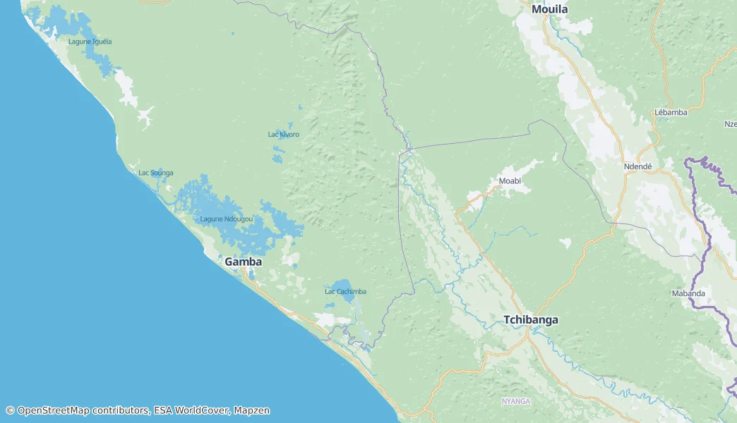 Moukalaba-Doudou Nemzeti Park — Térkép