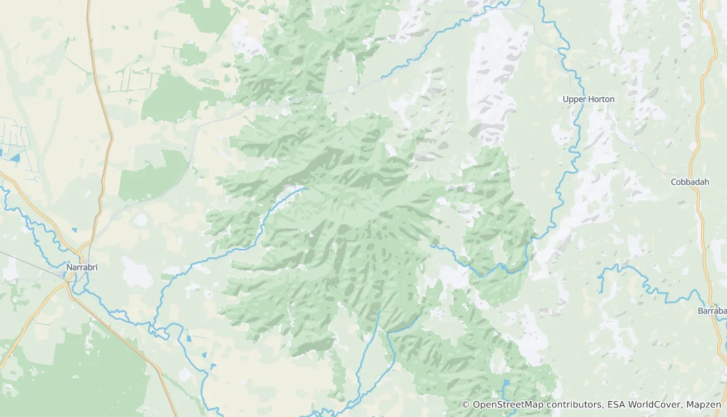 Mapa Mount Kaputar National Park