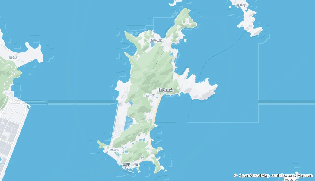 Mount Putuo Island Haritası