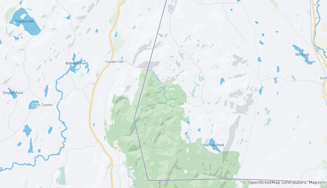 Map of Mount Washington State Forest
