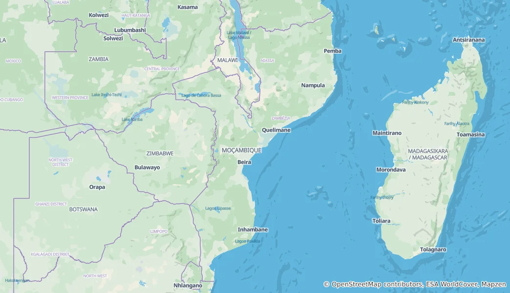 Map of Mozambique