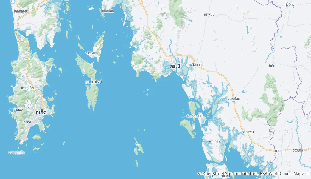 Mappa di Mueang Krabi