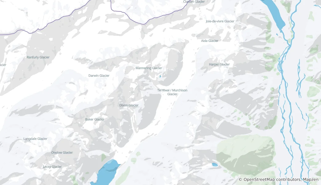 Map of Murchison Glacier