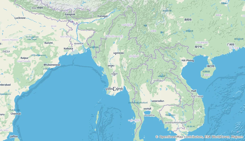 Map of Myanmar