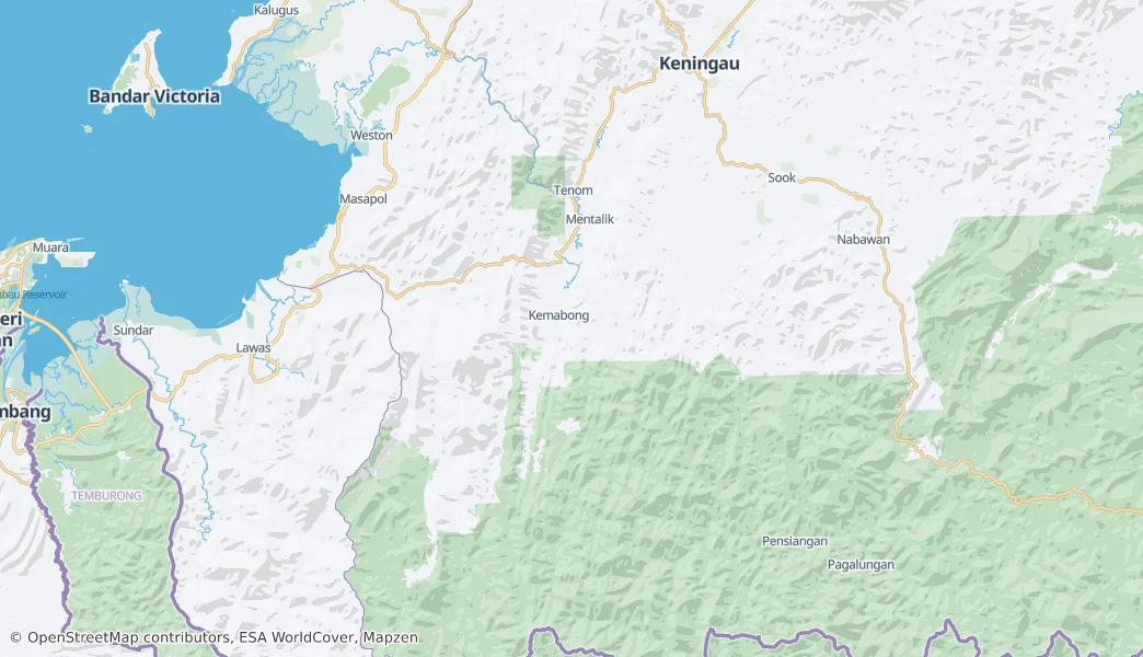 Tenom District — mapa