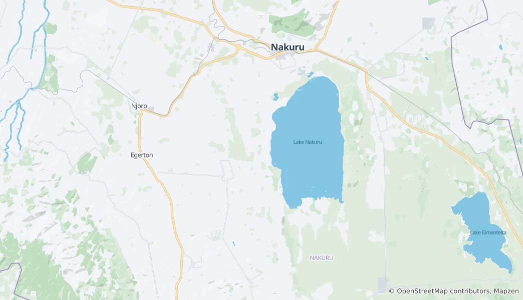 Map of Nakuru Town West