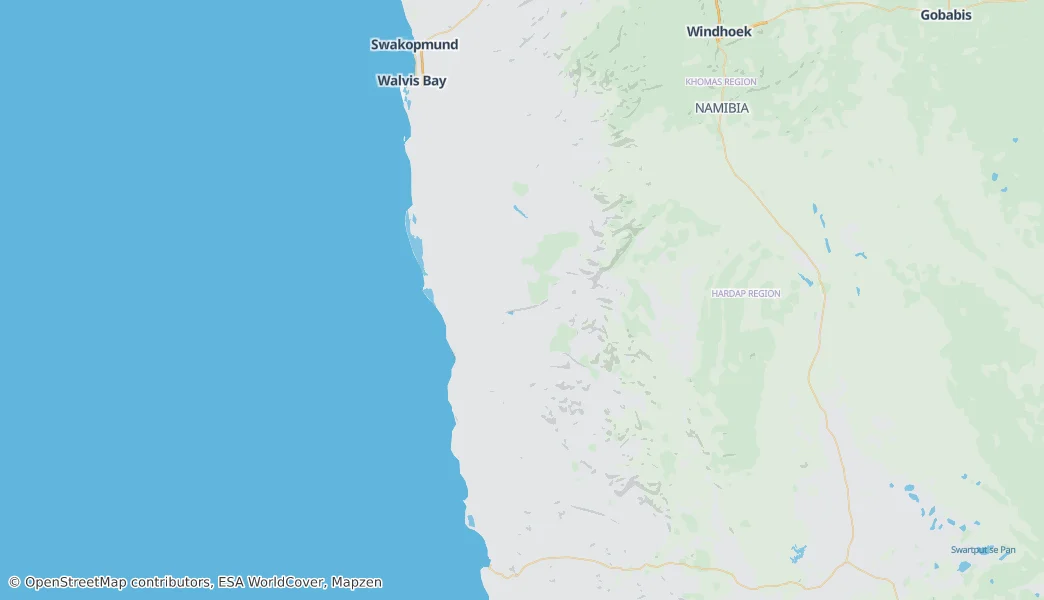 Namib-Naukluft National Park — Map