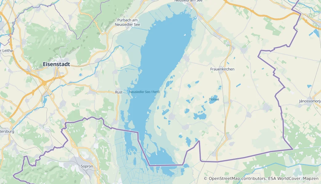 Mappa di Lago di Neusiedl