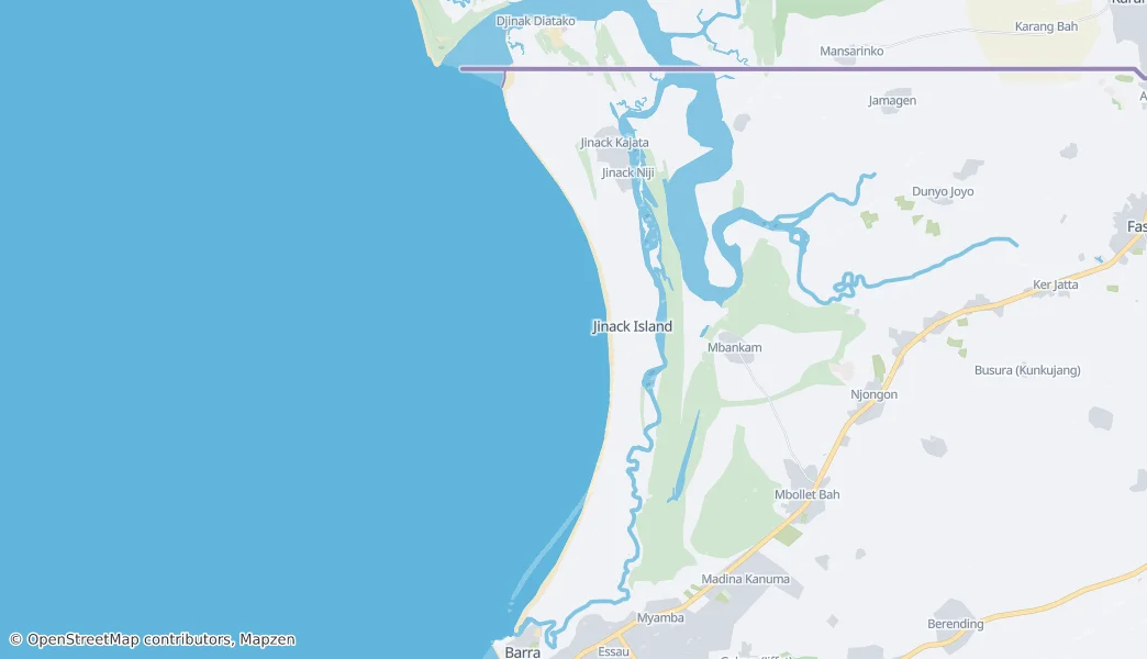 Niumi National Park — Map