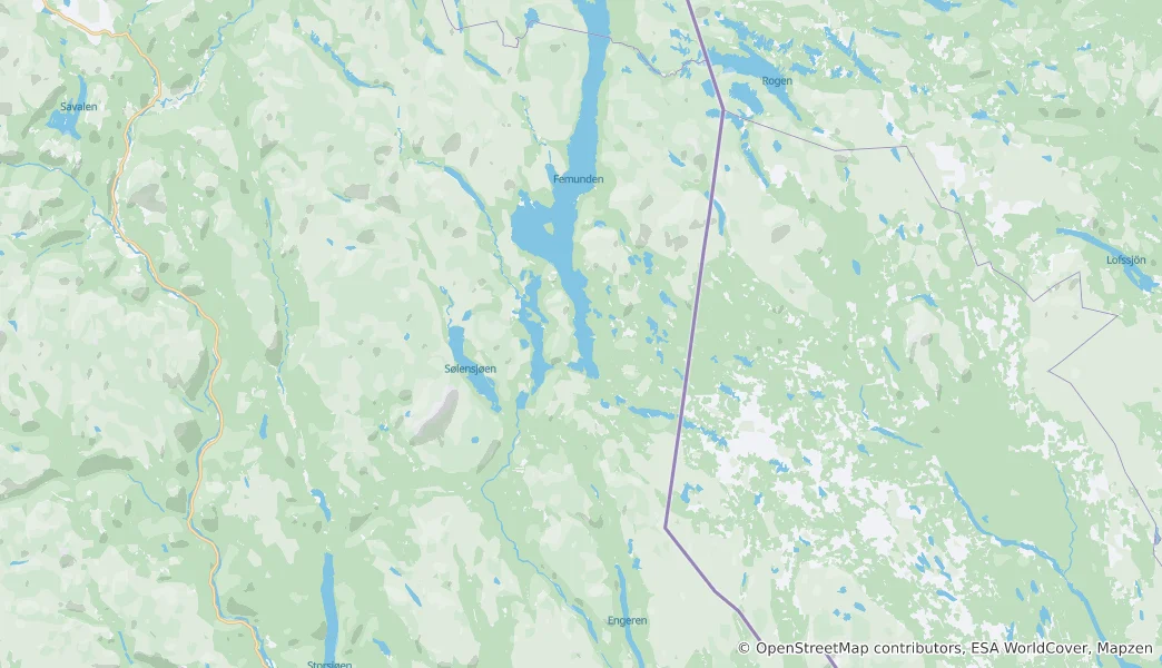 Mapa Engerdal