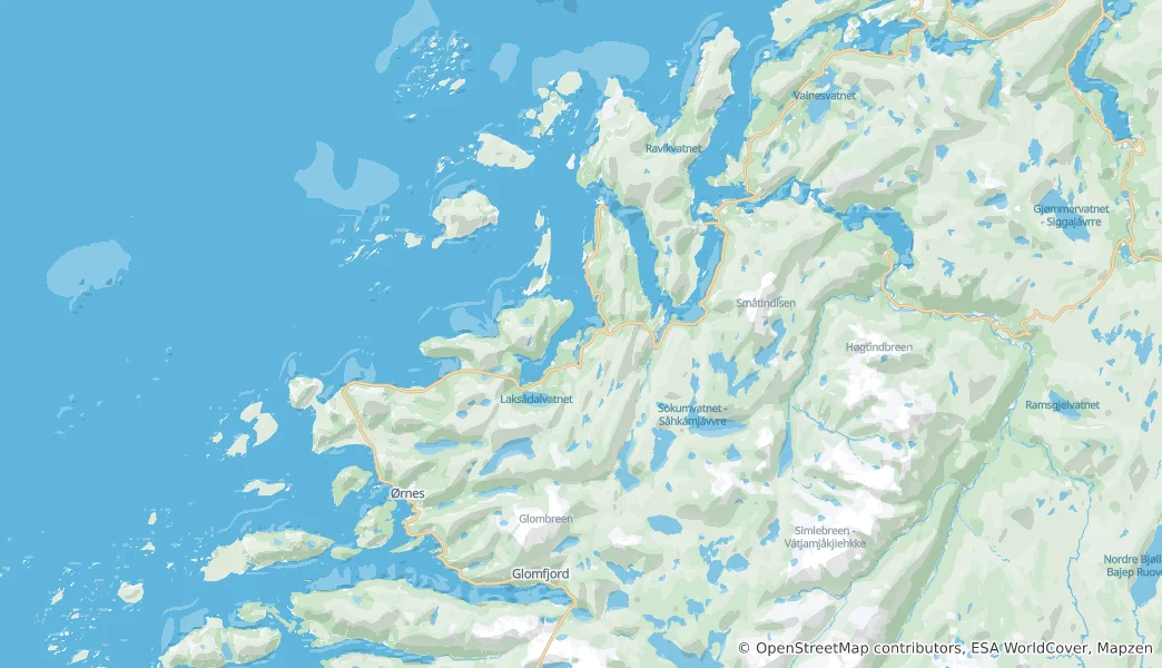 Mappa di Gildeskål